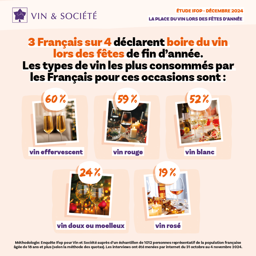 types vins préférés noël